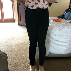 American Eagle Black Jeggings Size 8 long